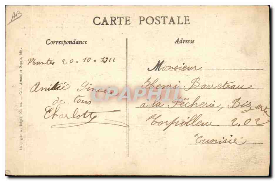 Funérailles solennelles des MARINS NANTAIS — Victimes de la Catastrophe du Cuirassé "Liberté" — Éditeur : Héloïse A. Dugès, Nantes — Reverso