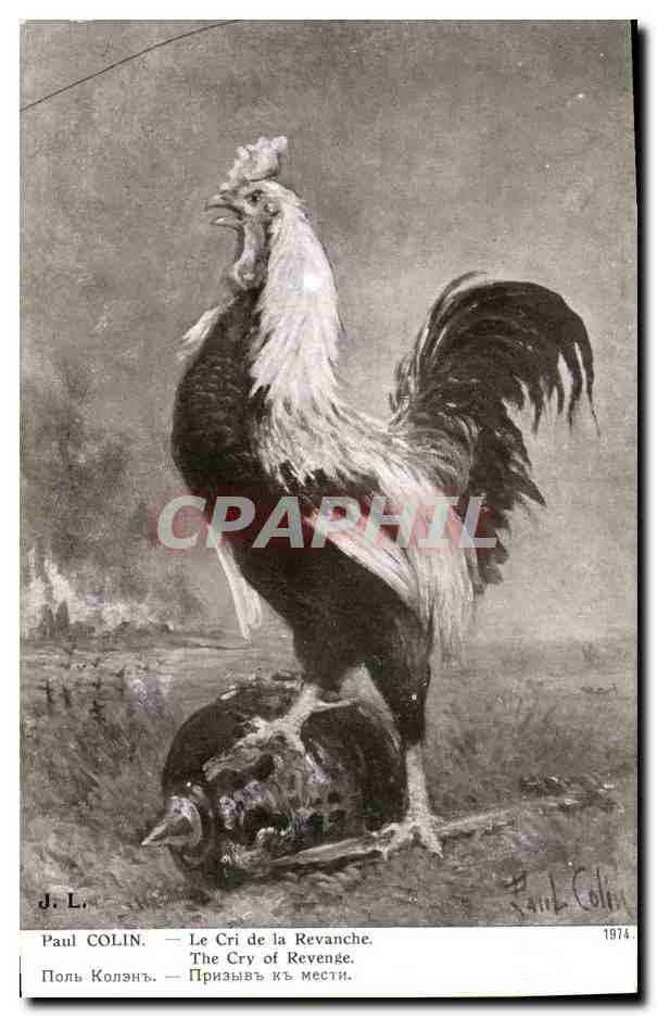 CPA Coq Paul Colin Le cri de la revanche Militaria