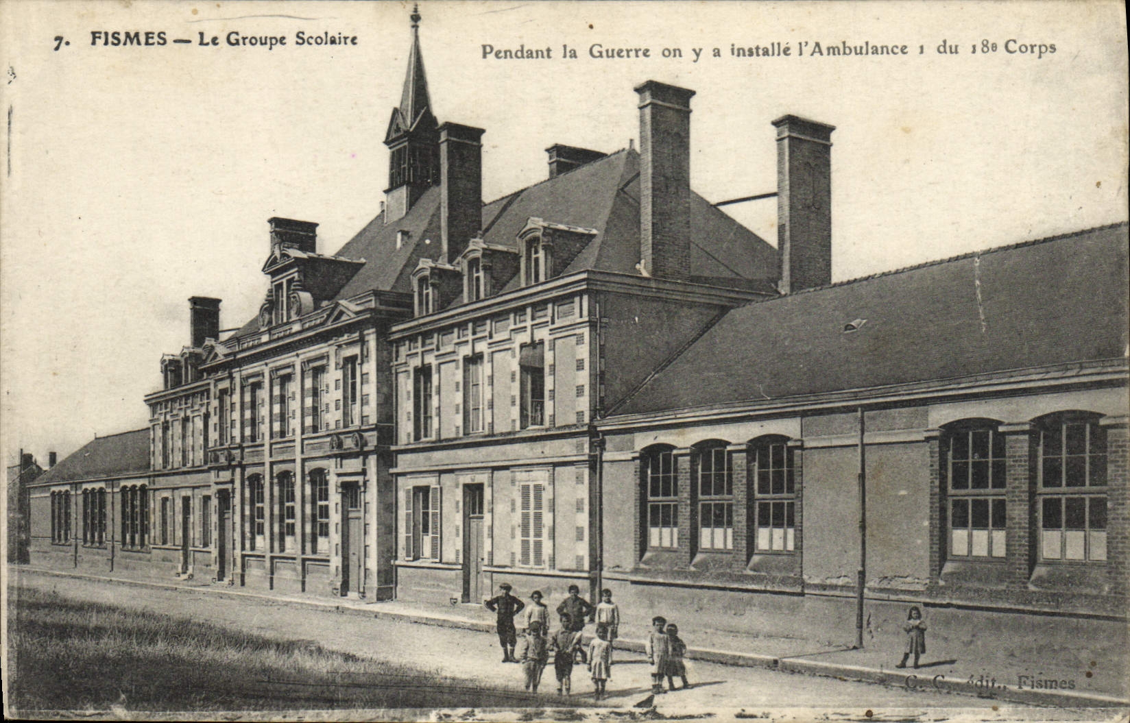 Fismes — Le Groupe Scolaire — Éditeur G.C. Fismes, n°7