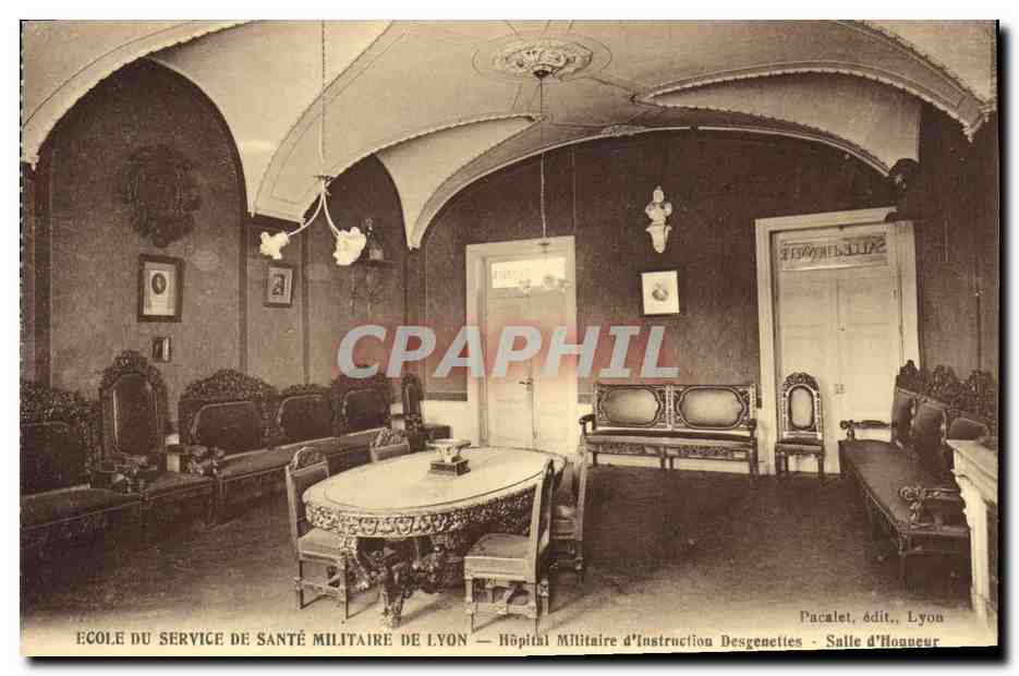 CPA Sante Militaria Ecole du service de sante militaire de Lyon Hopital militaire d'instruction Desgenettes Salle d'honneur