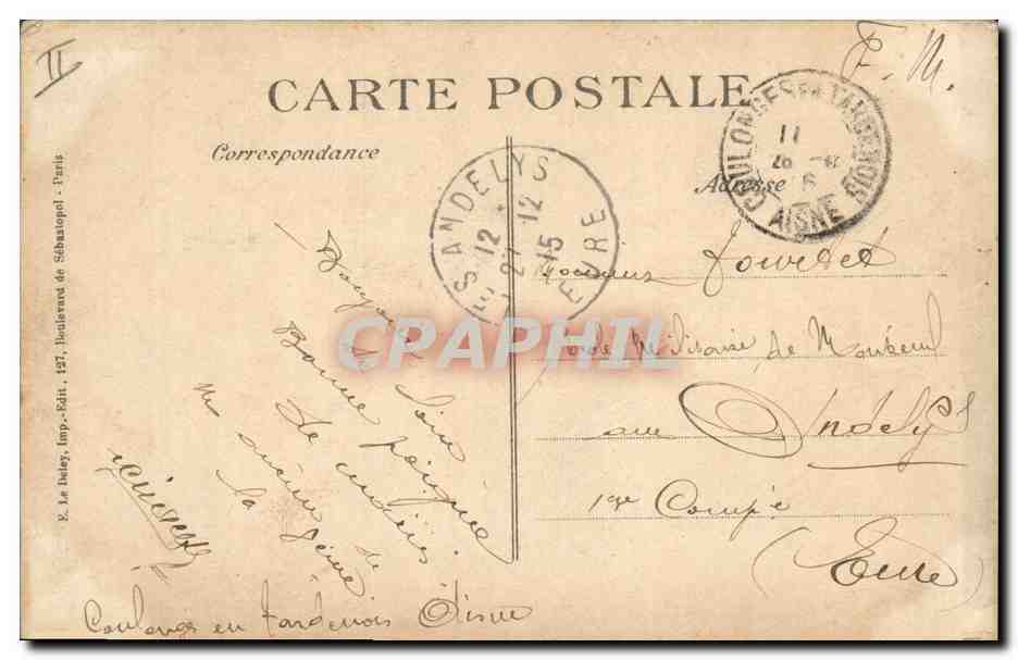 CPA Sante Militaria Tirailleur algerien soignant un blesse allemand — Rückseite