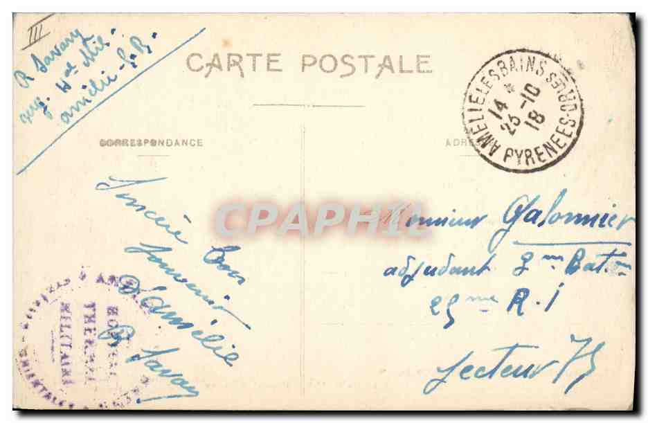 Amélie-les-Bains — Hôpital Militaire — Librairie Xatard — Rückseite