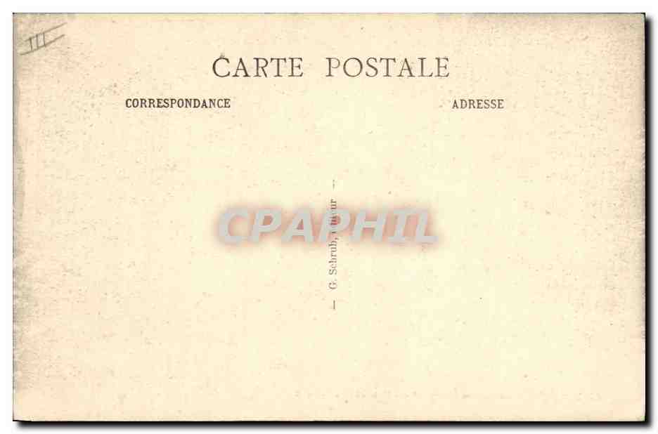 Mayence — Hôpital militaire N° I - Pavillon Fauchard — Rückseite