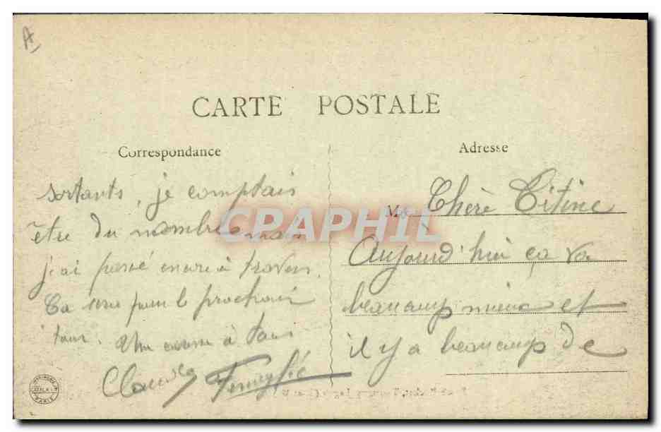 Lagny pendant la Guerre Européenne — L'École d'Alembert transformée en Hôpital Militaire — n° 315 — Rückseite