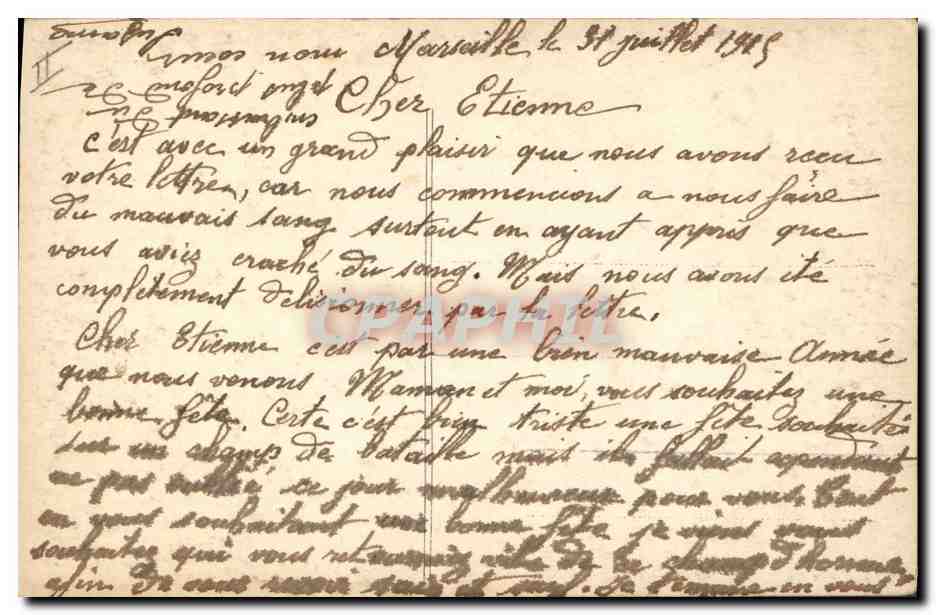 CPA Sante Infirmiere Croix Rouge Militaria  — Rückseite