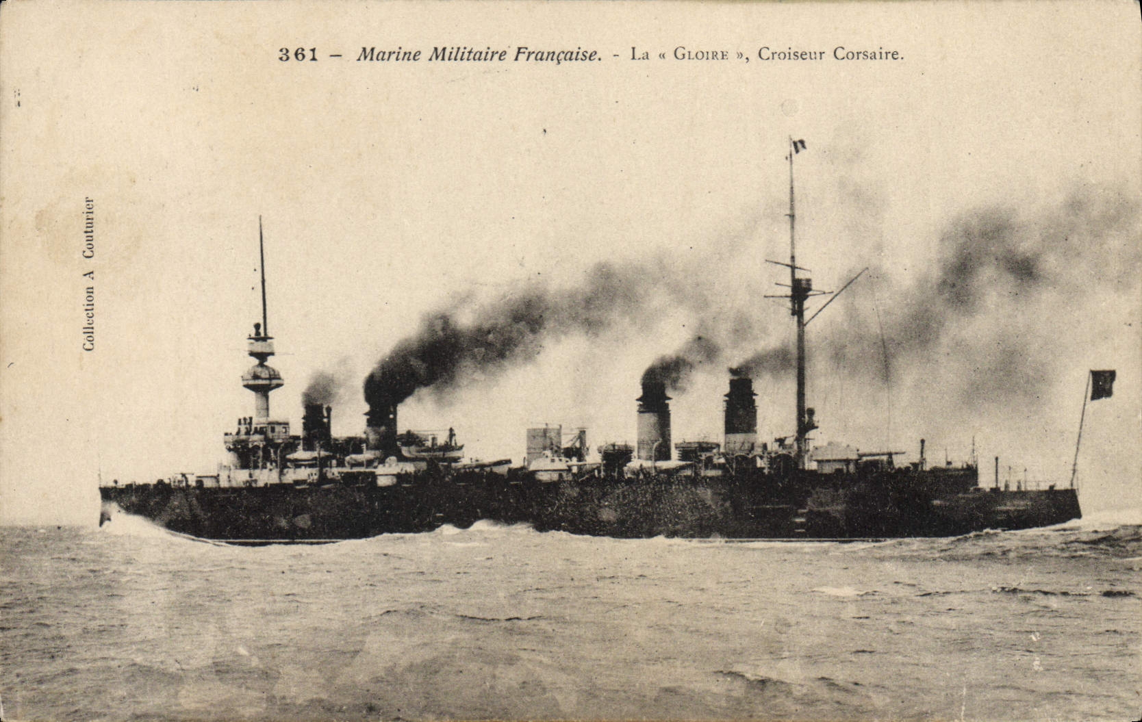 La « Gloire », Croiseur Corsaire — Marine Militaire Française — Collection A Coutinier, n° 361
