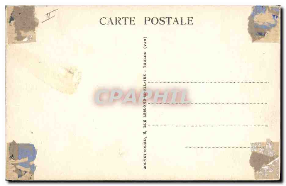 CPA Bateau La Galissonniere Croiseur — Verso