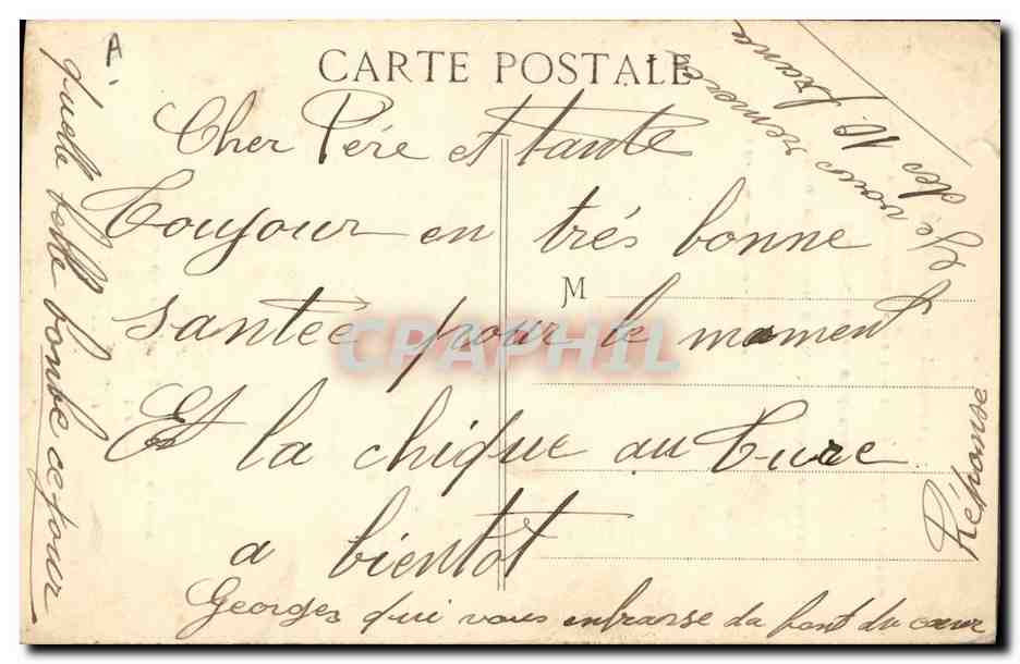 Guerre Navale 1914-15 — Guirassé Français de 1er Rang "GAULOIS" — Éditeur H. Grimaud et Cie, Marseille — Verso
