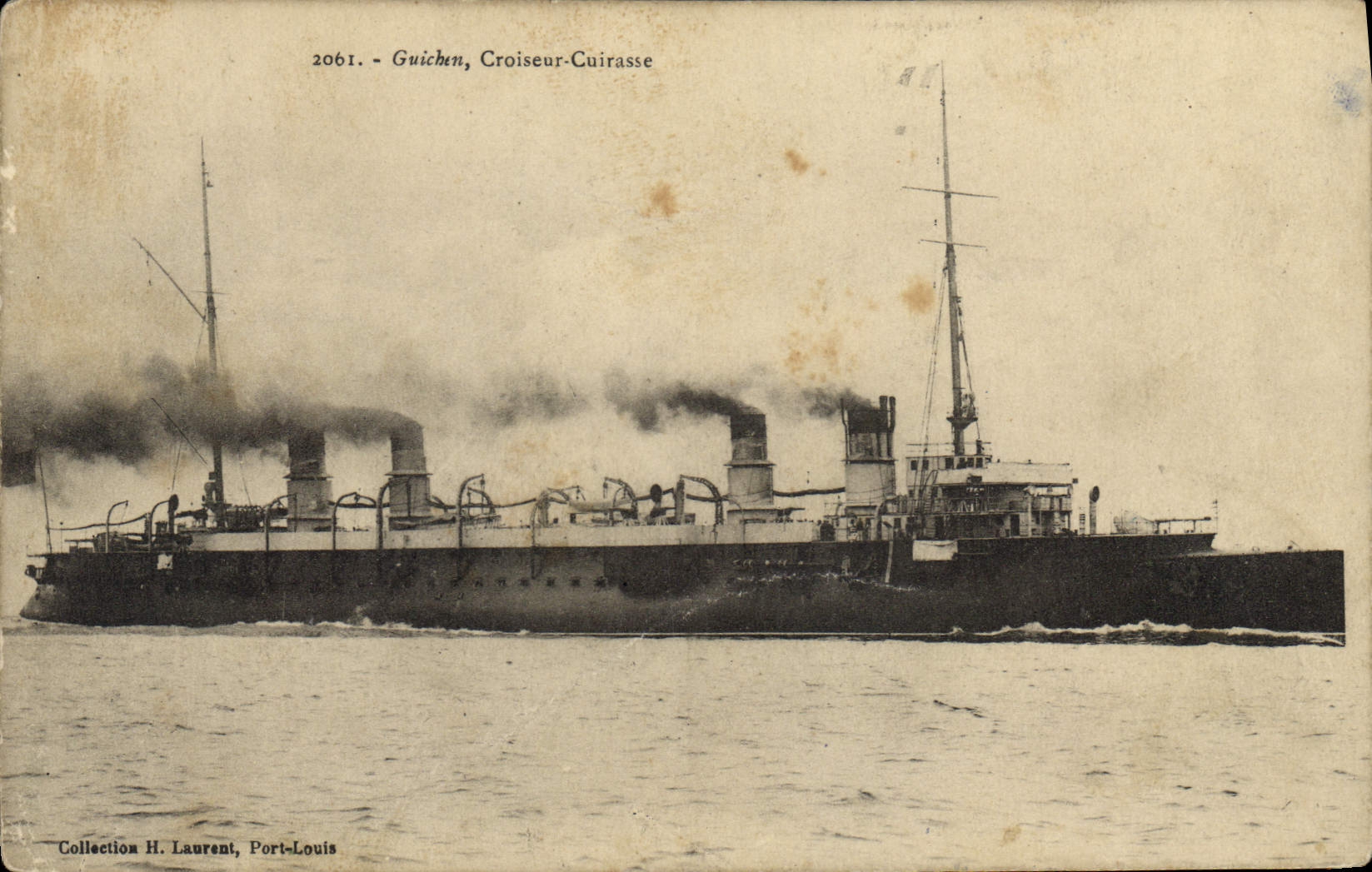 Guichen, Croiseur-Cuirasse — Collection H. Laurent, Port-Louis — n° 2061