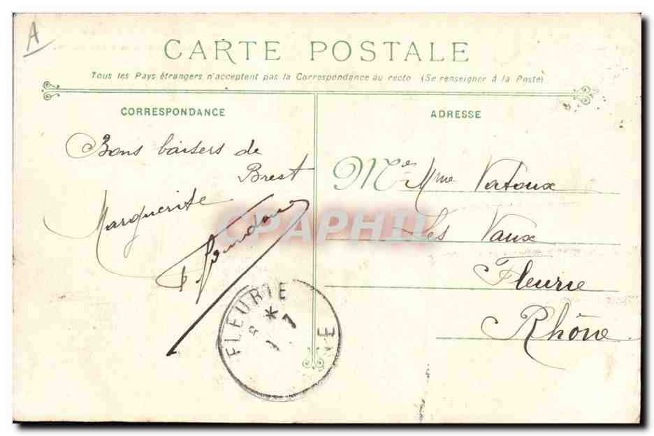 CPA Bateau Gaulois Cuirasse a tourelles — Verso