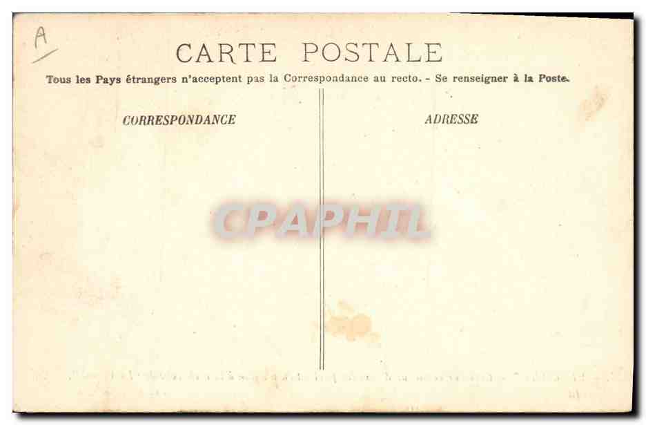 CPA Bateau le Galilee Croiseur eclaireur d'escadre partant en mission a la recherche de la Vienne — Verso