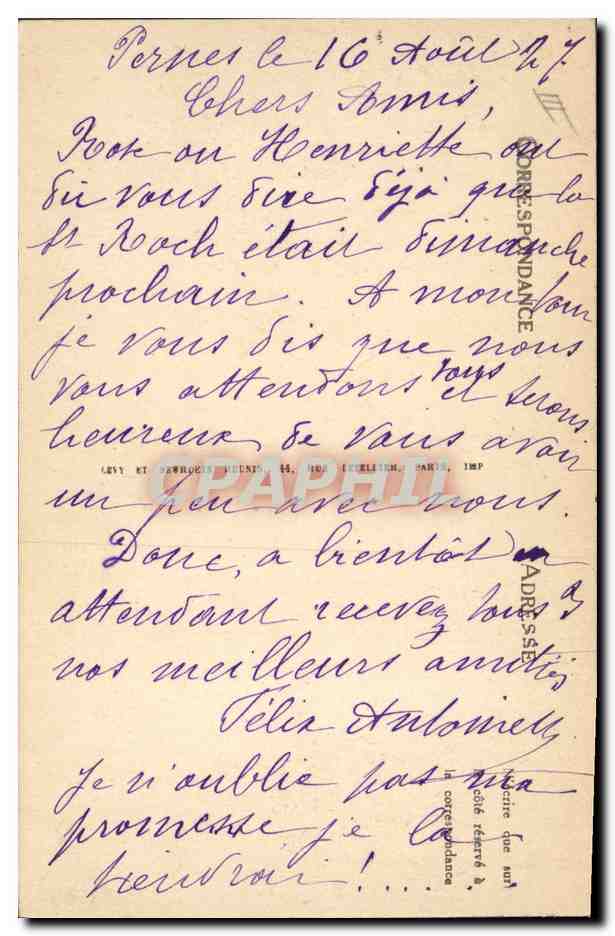 Brest — Le Château et le "Guichen", (Croiseur protégé) — LL — Verso