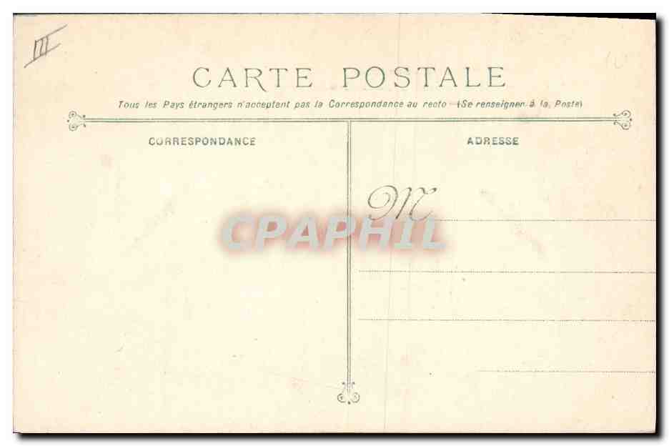 Cuirassé Gauleois — Marine Militaire Française — Phototypie Marius Bar, Toulouse — Verso