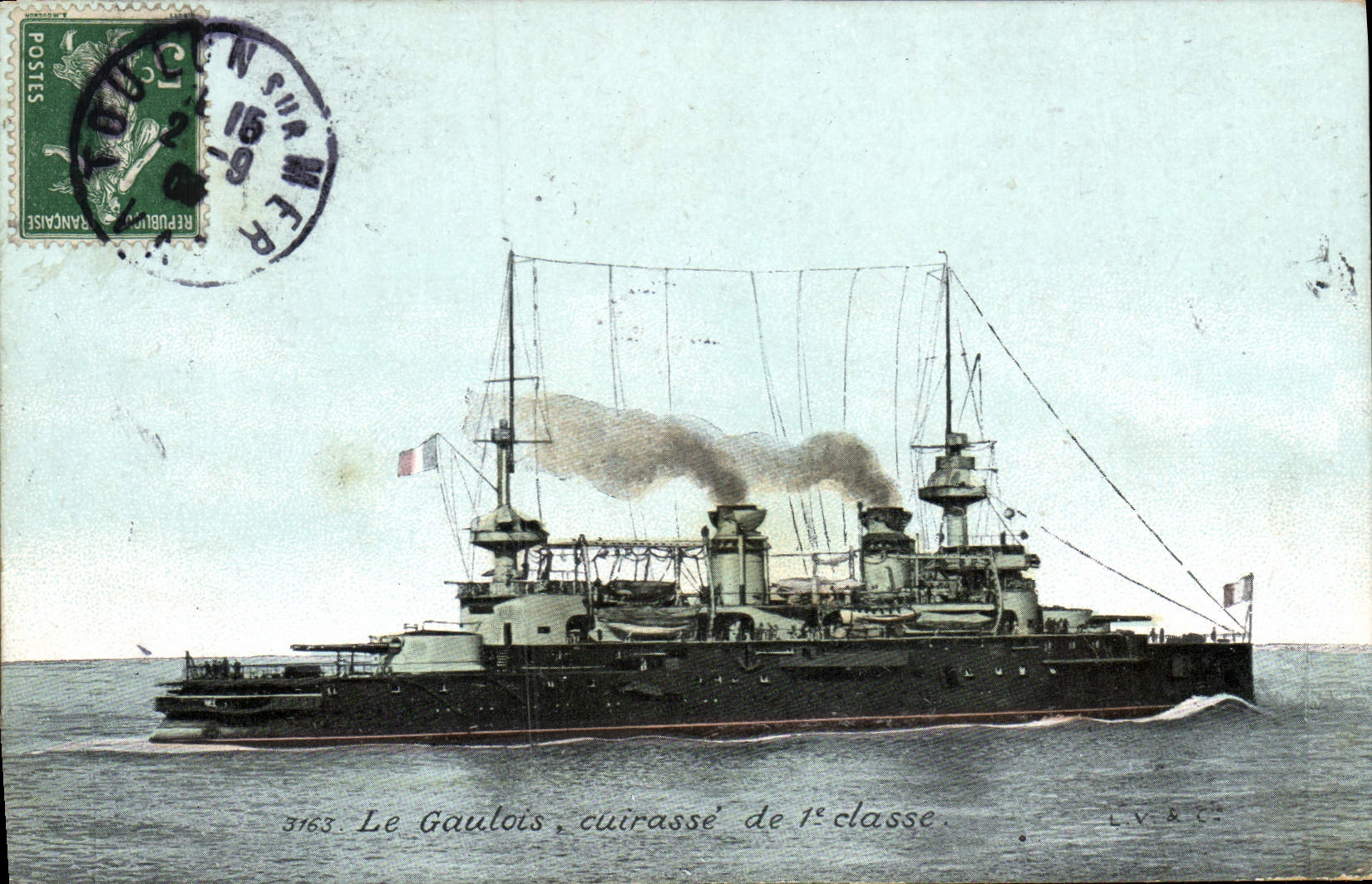 CPA Bateau Le Gaulois Cuirasse de 1ere classe