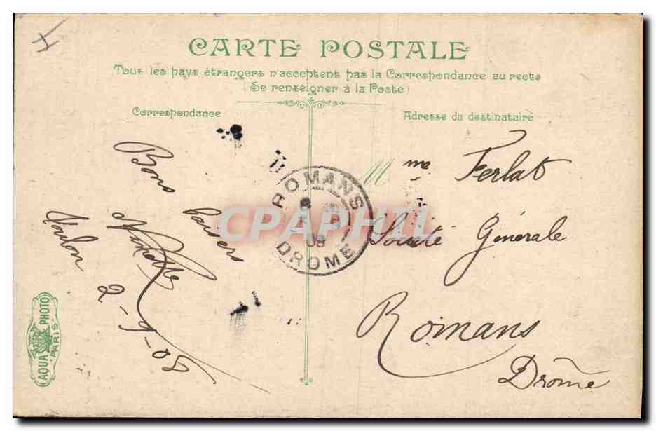 CPA Bateau Le Gaulois Cuirasse de 1ere classe — Verso