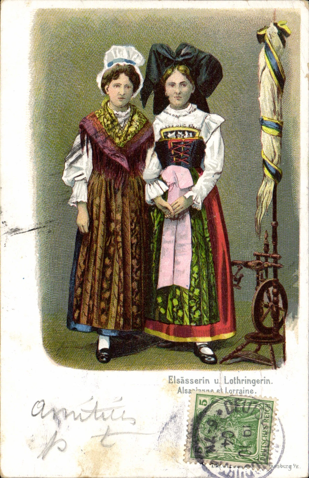 CPA Folklore Alsace Alsacienne et Lorraine 