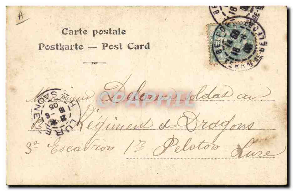 CPA Folklore Alsace  — Verso