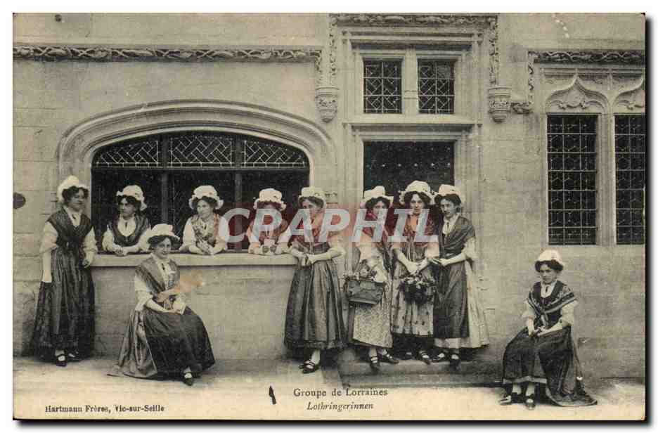 CPA Folklore Groupe de Lorraines 