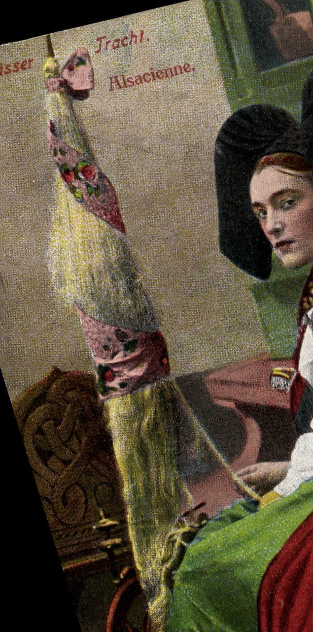 CPA Folklore Alsace Alsacienne 