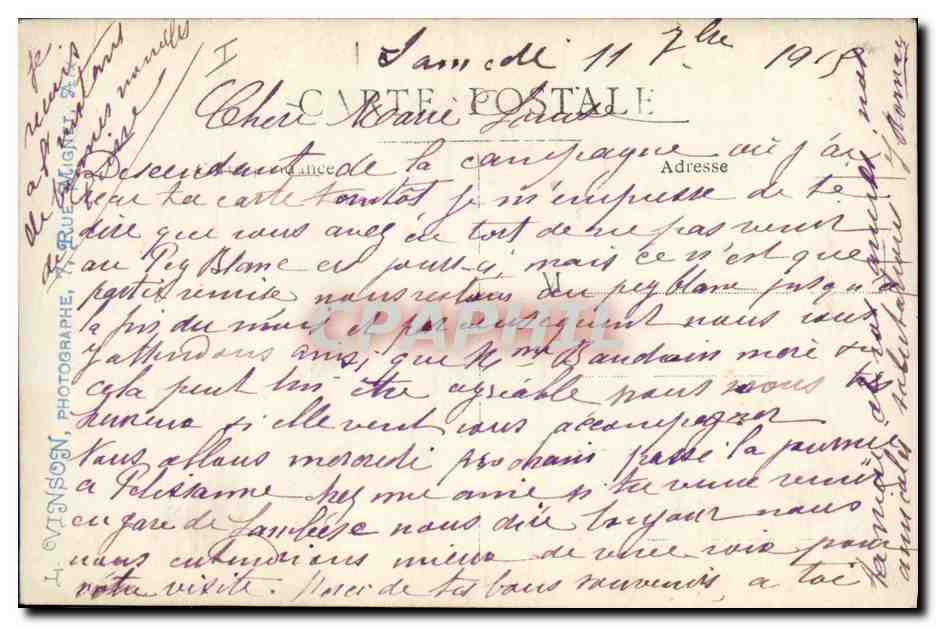 CPA Folklore Alsace La premiere lecon de patriotisme Antony Regnier  — Rückseite