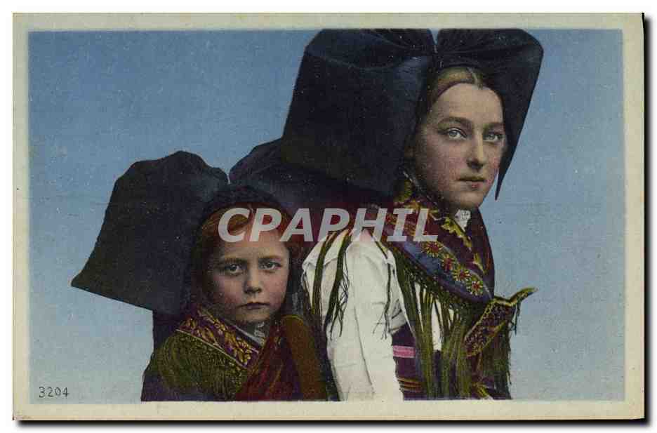 CPA Folklore Alsace Alsacienne et enfant 