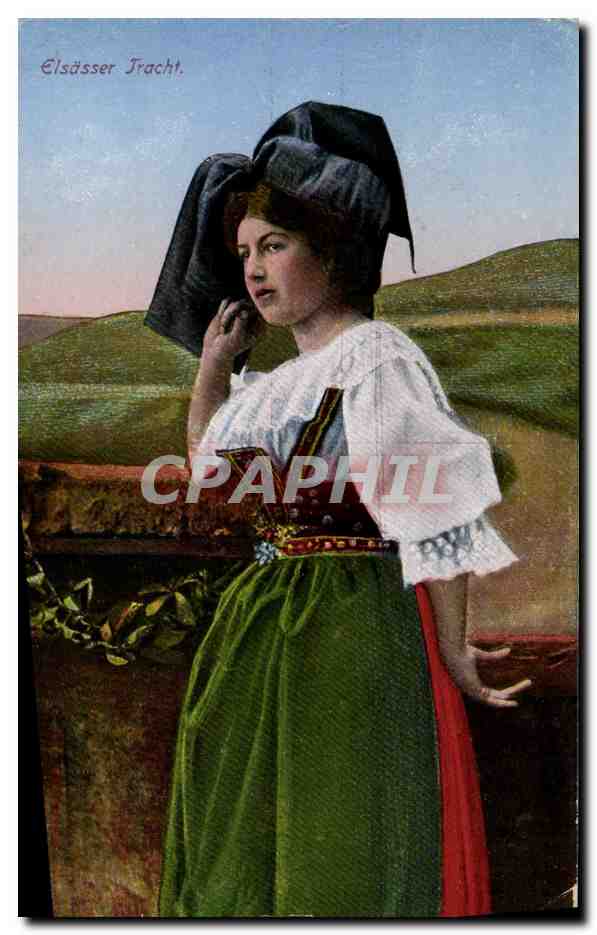 CPA Folklore Alsace 