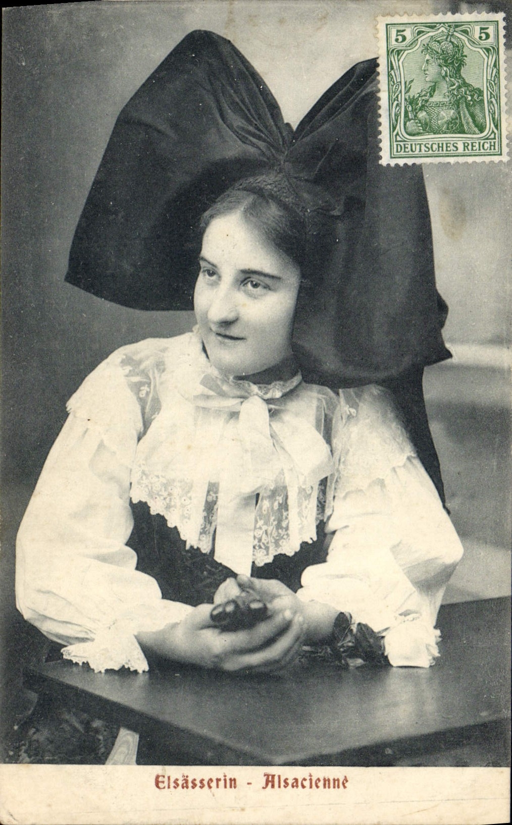 CPA Folklore Alsace Alsacienne 