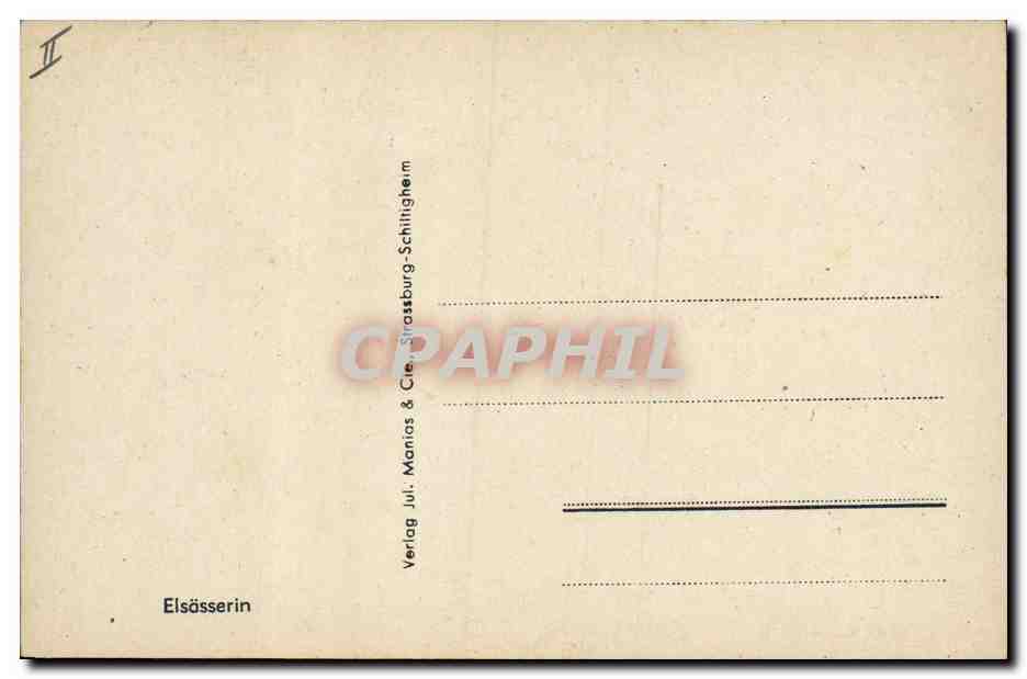 CPA Folklore Alsace Les reines des Provinces de France Est L'Alsacienne de Mulhouse  — Verso