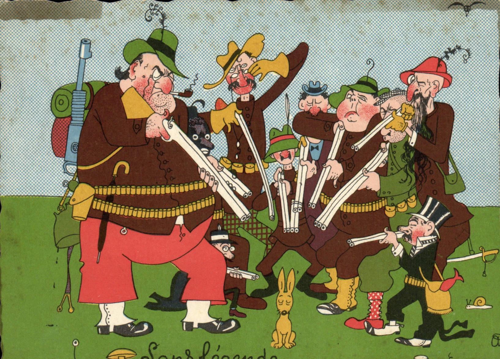 CPM Humour Sans legende Chasse Chasseur