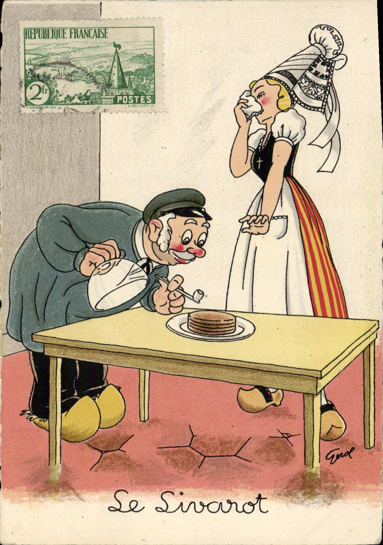 CPM Humour Le livarot Fromage 