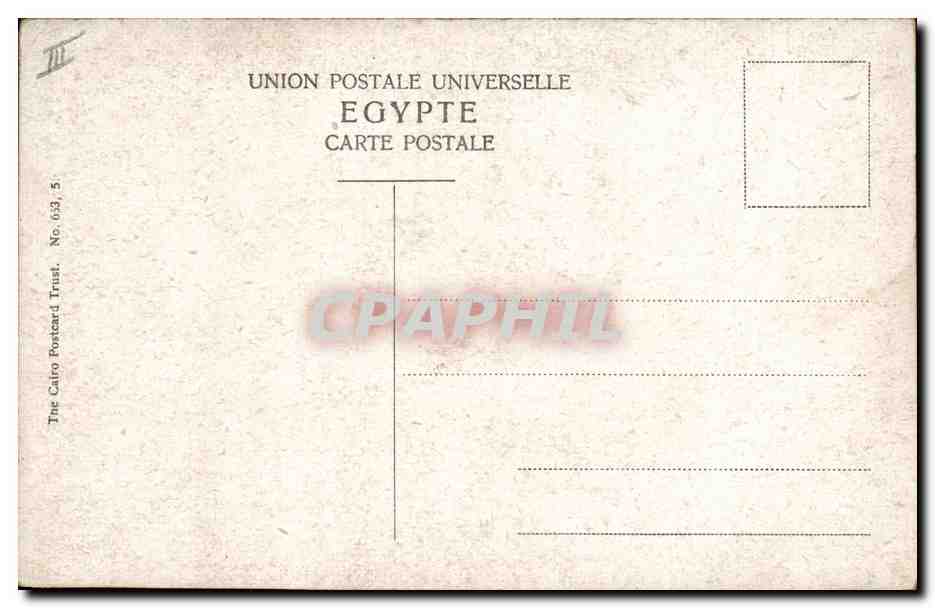 CPA Fantaisie Orientalisme Egypt Egypte — Rückseite