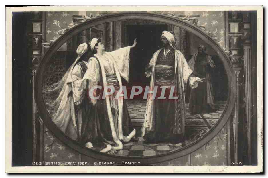 CPA Fantaisie Orientalisme Exposition 1902 Claude Zaire