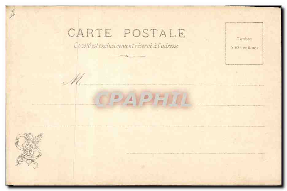 CPA Fantaisie Orientalisme Exposition 1902 Claude Zaire — Rückseite