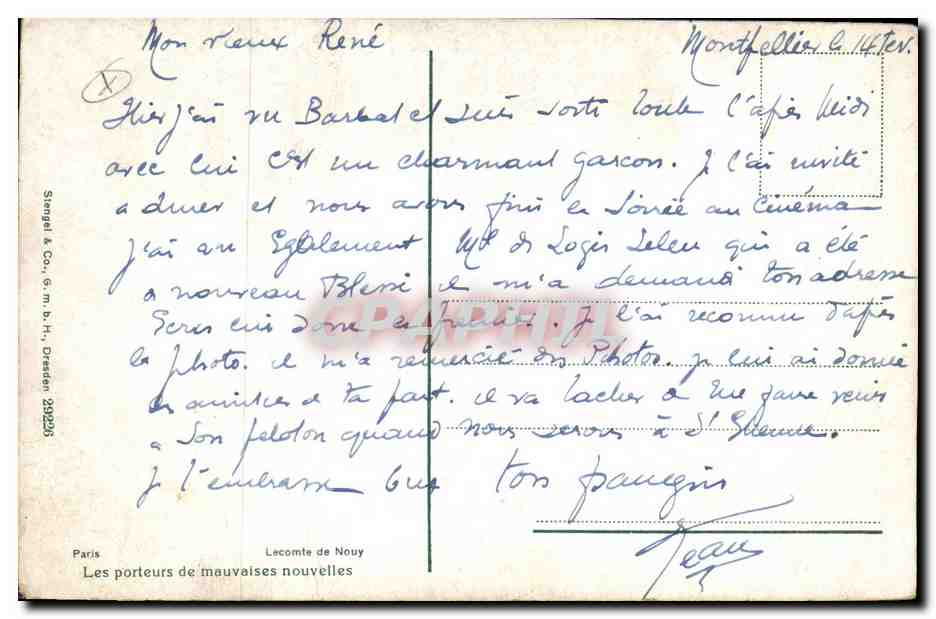 CPA Fantaisie Orientalisme Les porteurs de mauvaises nouvelles — Rückseite
