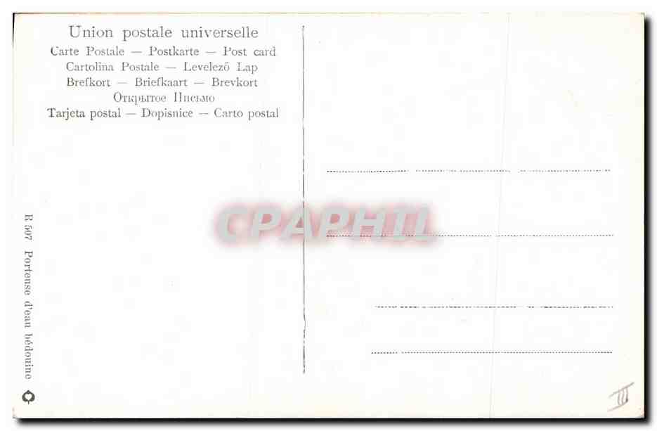 CPA Fantaisie Orientalisme Porteuse d'eau bedouine — Rückseite