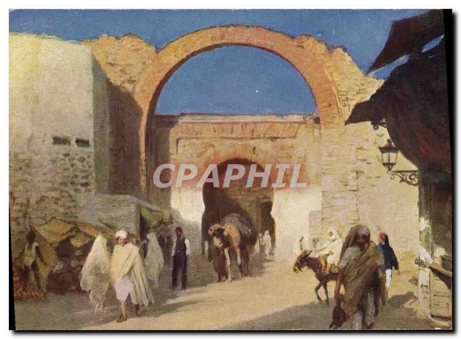 CPA Fantaisie Orientalisme The golden East A Moorish gateway