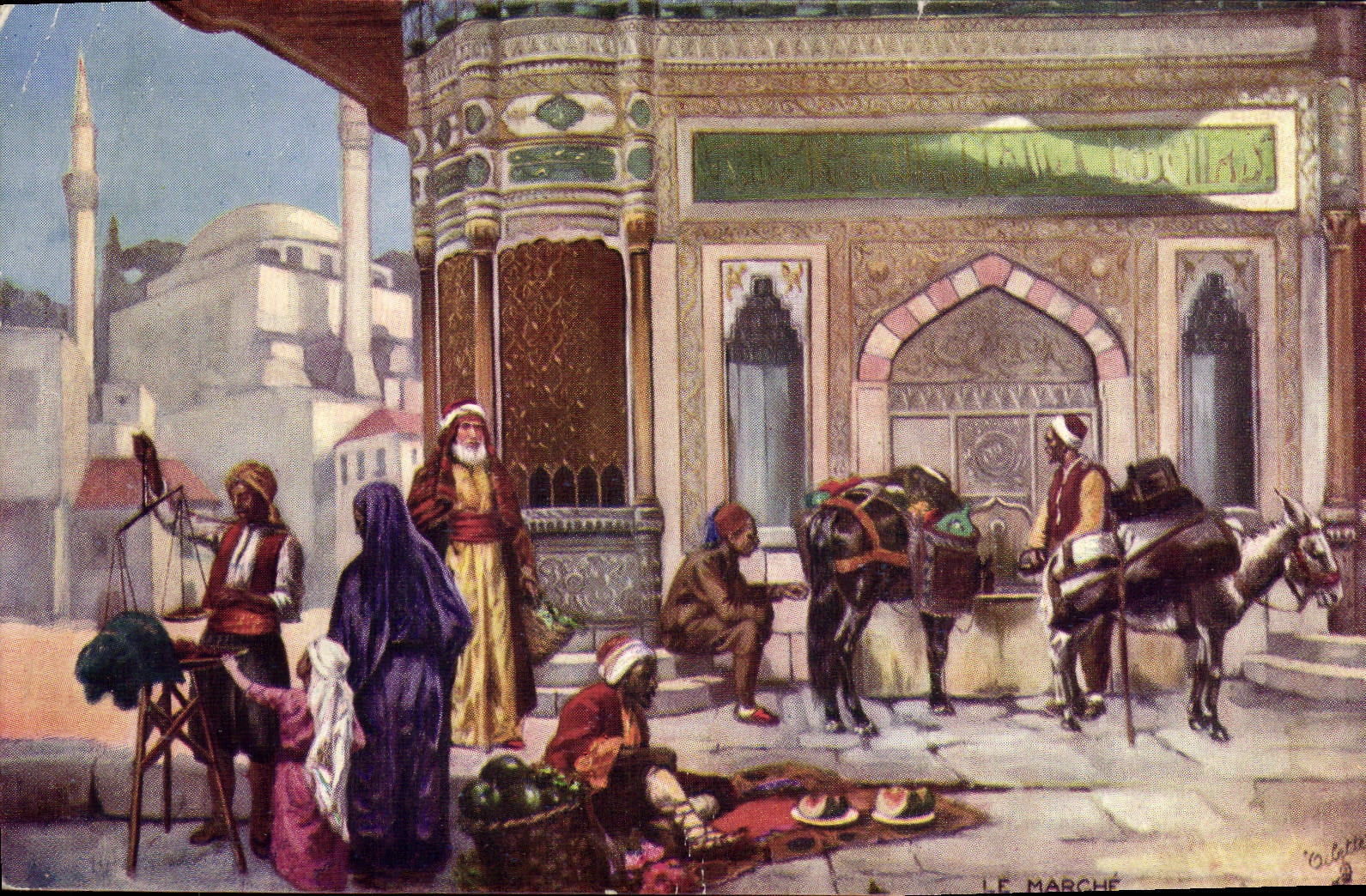 El Mercado — Marruecos — Tuck's Post Card