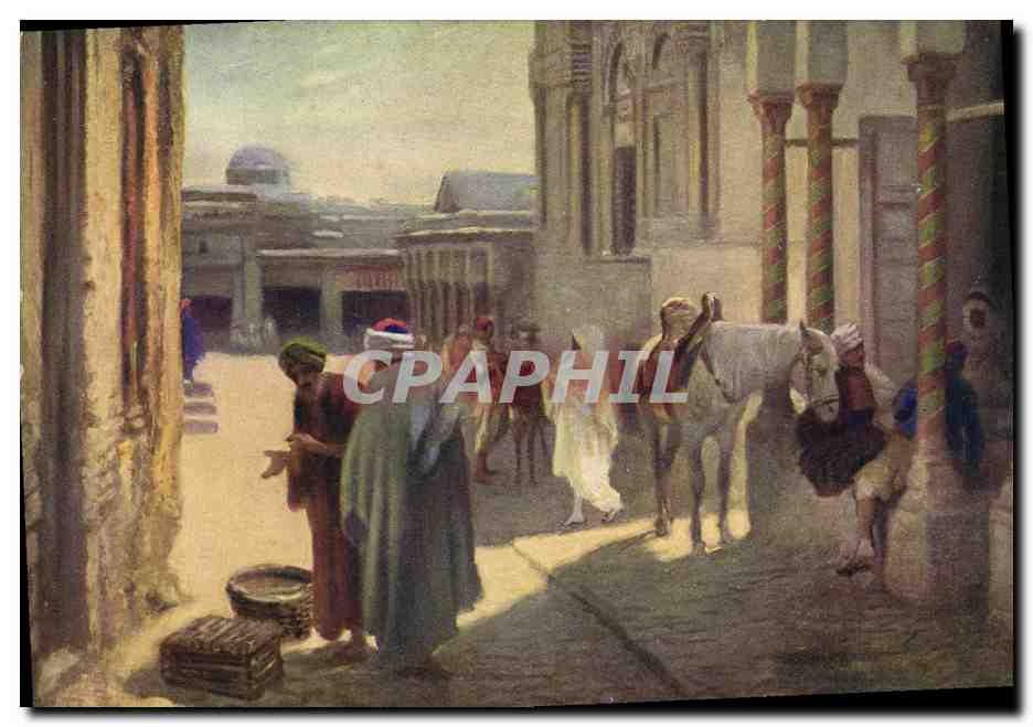 CPA Fantaisie Orientalisme Entree d'un palais du Rey