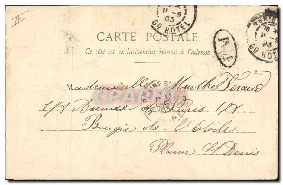 CPA Fantaisie Enfant La petite commissionnaire — Rückseite