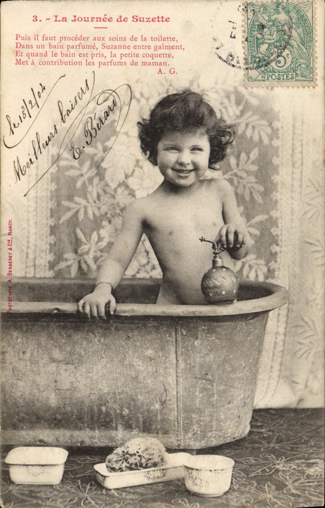 CPA Fantaisie Enfant La journee de Suzette
