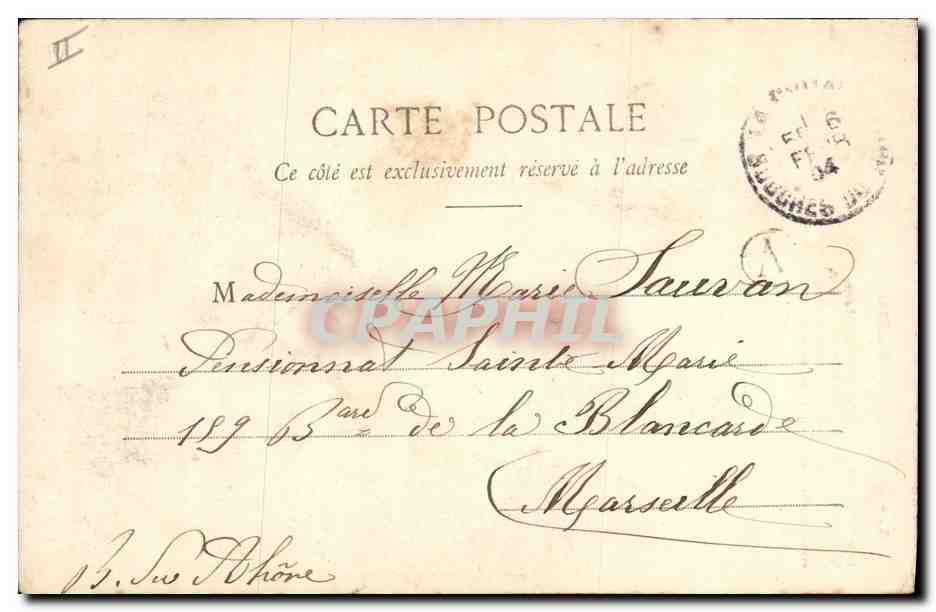 CPA Fantaisie Enfant La journee de Suzette — Rückseite