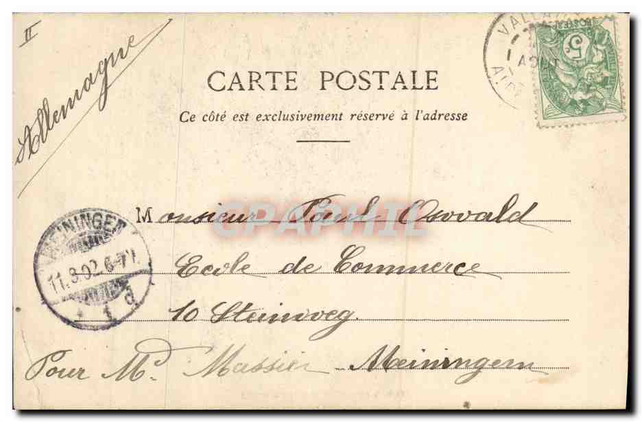CPA Fantaisie Enfant Le Noel du petit ramoneur — Verso