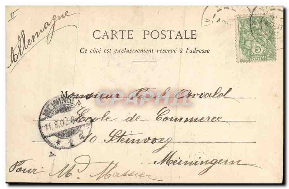 Le Noël du Petit Ramoneur — Édition Phototypie A. Bergeret, Nancy, n°6 — Achterkant