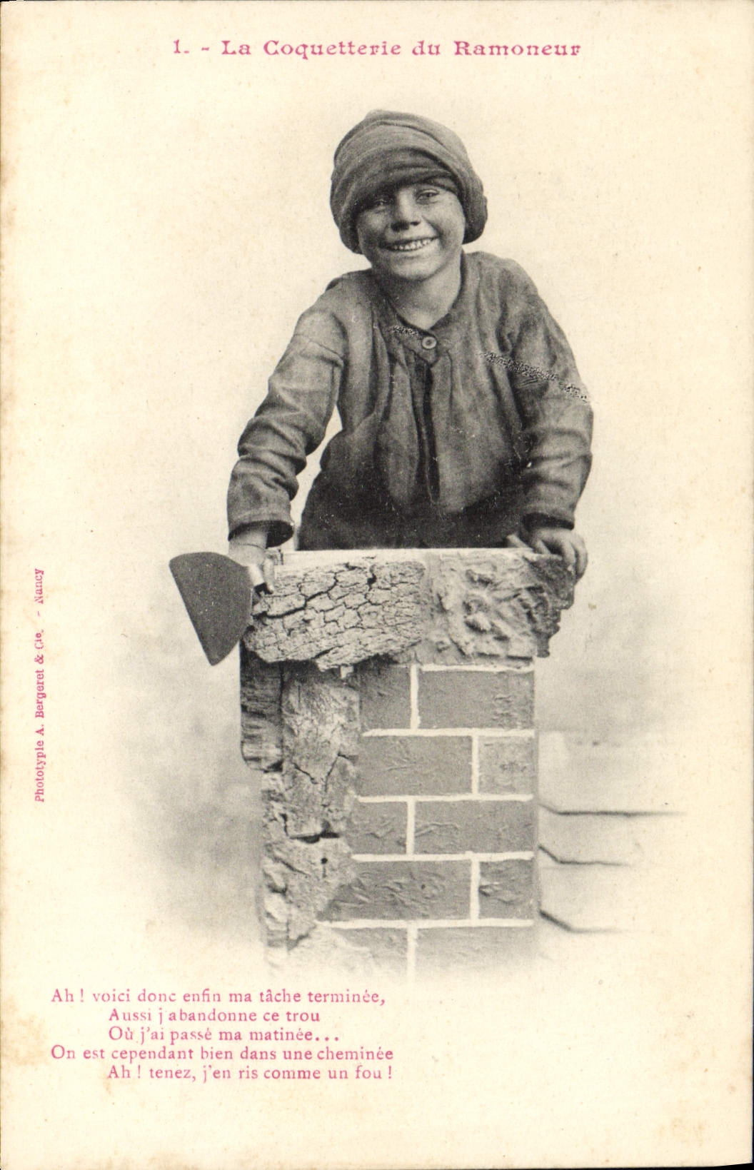 Die Coquetterie des Kaminkehrers — Phototype A. Berquet & Cie, Nancy — n°1
