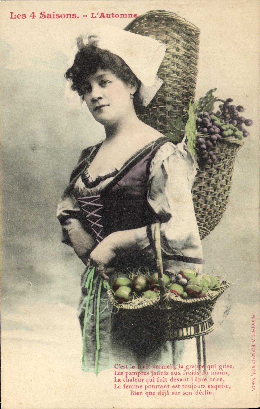 L'Automne — Les 4 Saisons — Phototype A. Bebernet & Cie, Nancy