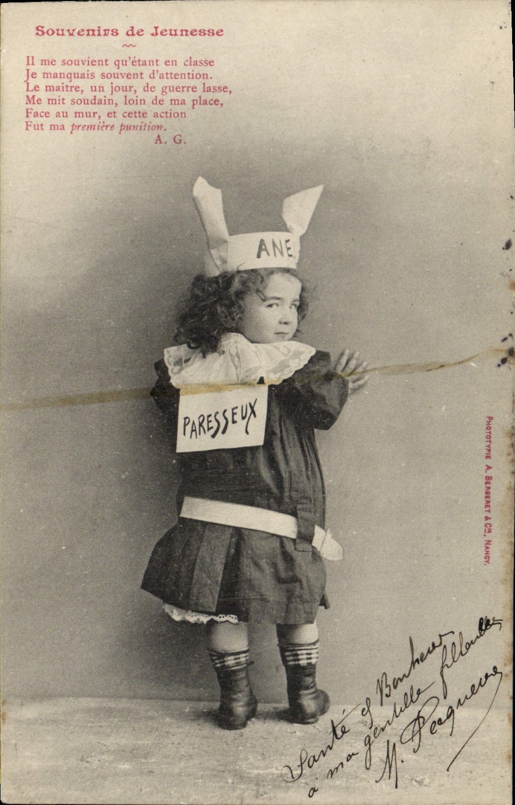 CPA Fantaisie Enfant Souvenirs de jeunesse