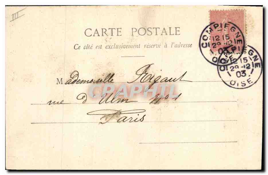 CPA Fantaisie Enfant Souvenirs de jeunesse — Verso