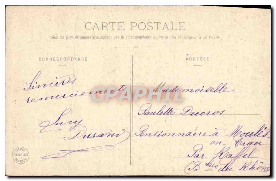 CPA Fantaisie Enfant Bebe a sa toilette — Verso