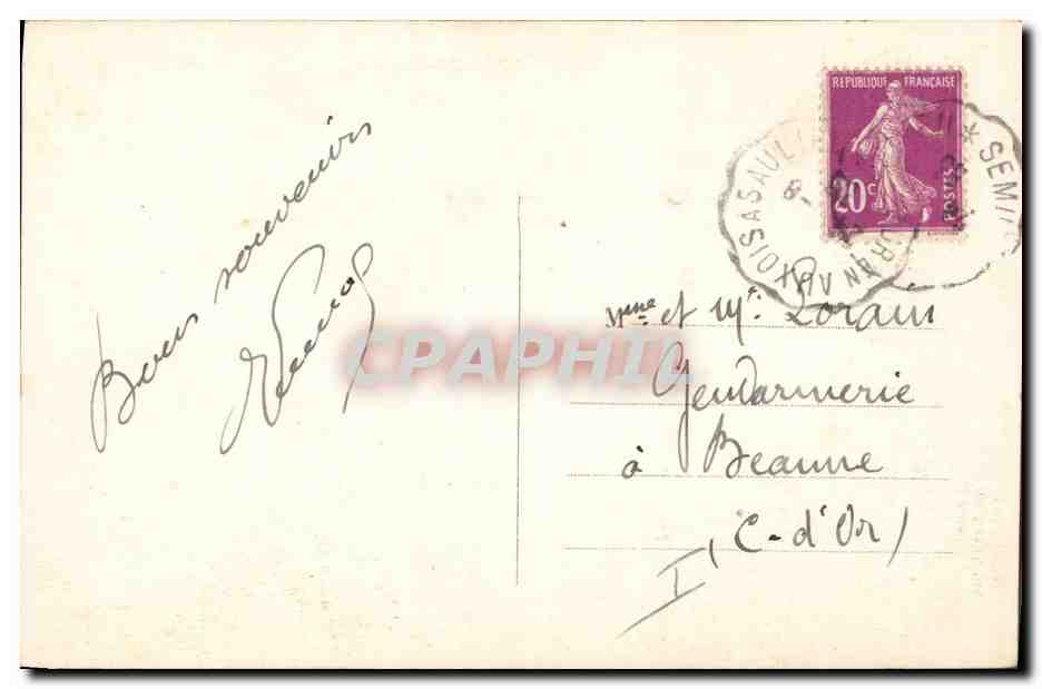CPA Peche Pecheur Le rire du Morvan Garde peche — Rückseite