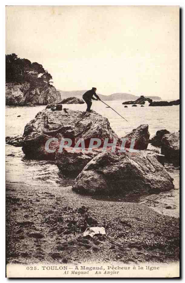 Toulon - À Magaud, Pêcheur à la ligne — Laugier, n° 025